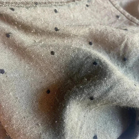 Zara Mini Tunic Dolman Dress Boho Green Pullover Long Sleeve Size M Medium Twee - Picture 12 of 13